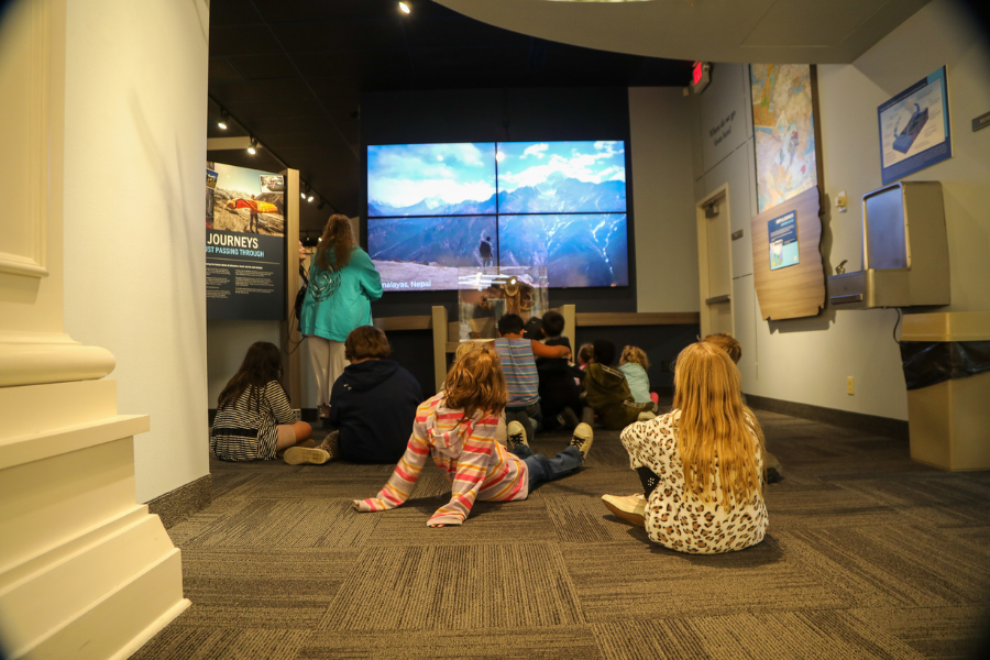 Image of the entrance to the journeys gallery