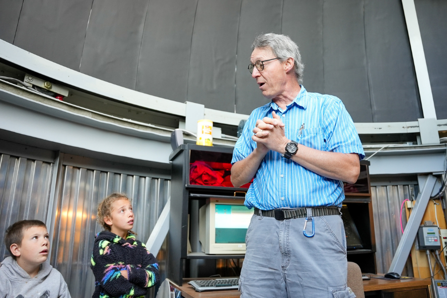 Students listening to a lecture