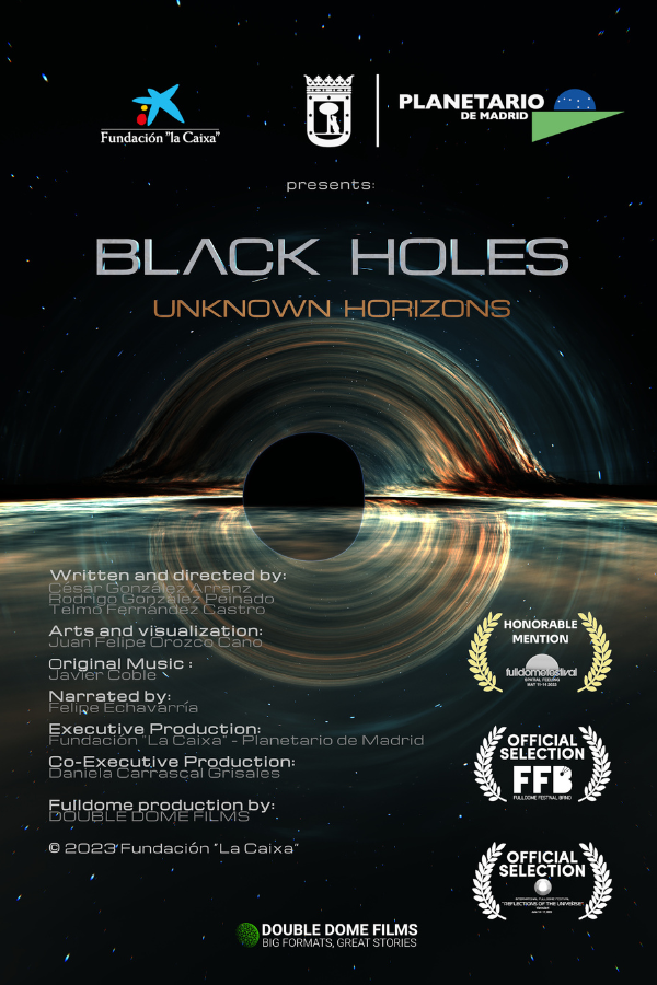 An artist rendition of a black hole in space