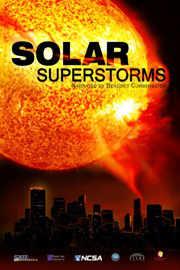 A close up image of the sun over a city